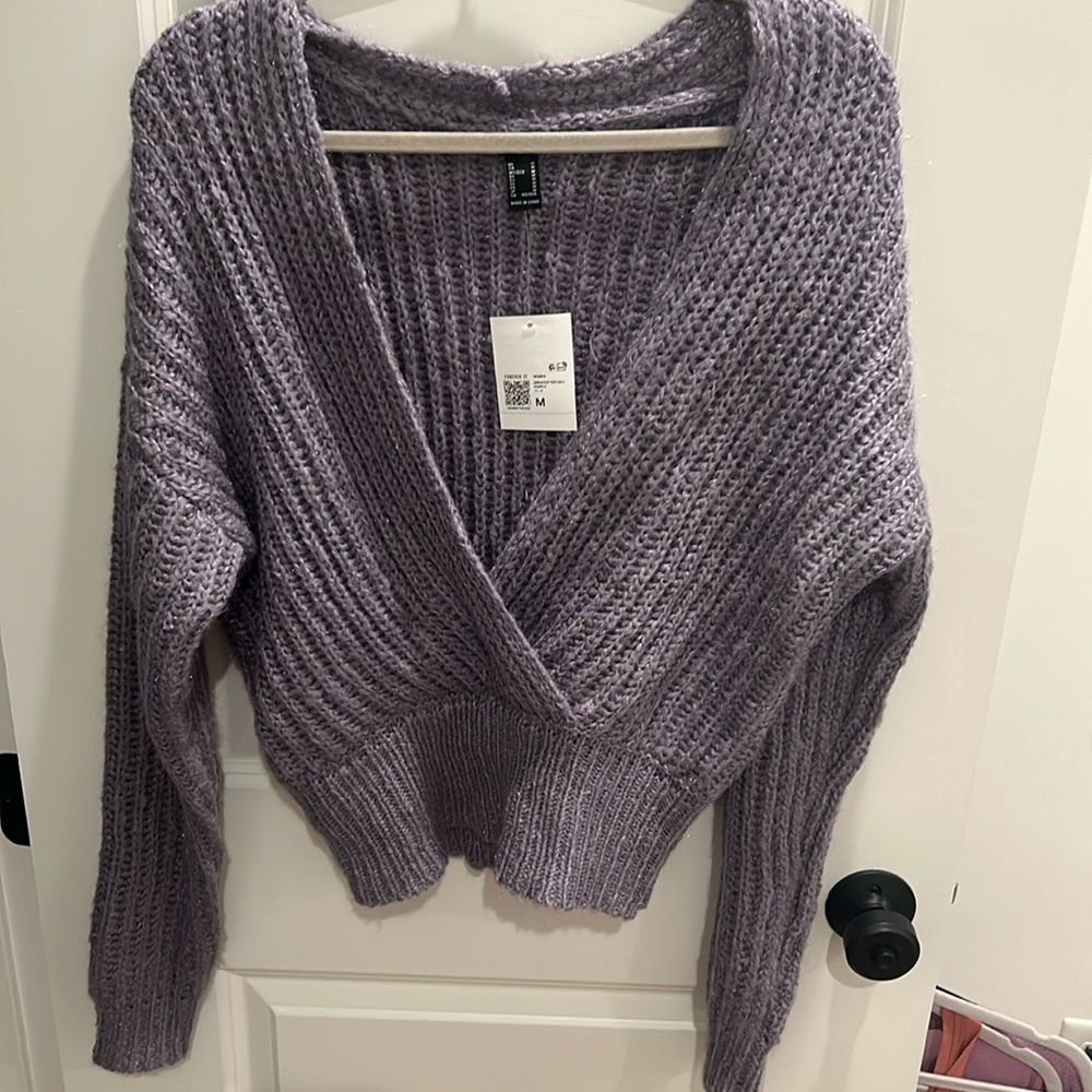 F21 Purple Sweater size M